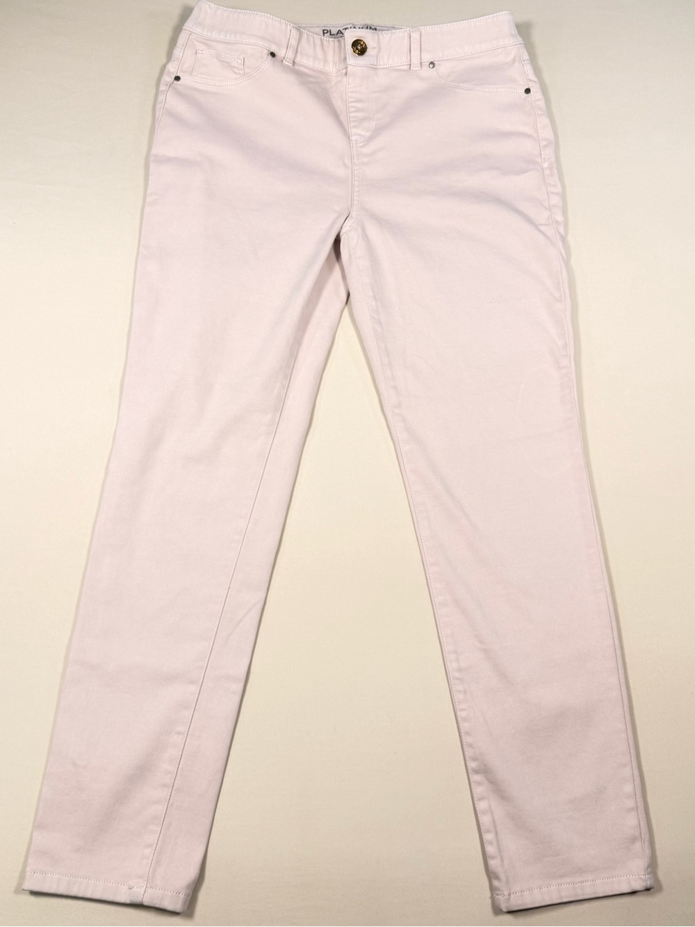 Chico’s Platinum Pink Straight Leg Jeans Size 1.5 / Approx. US 10–12